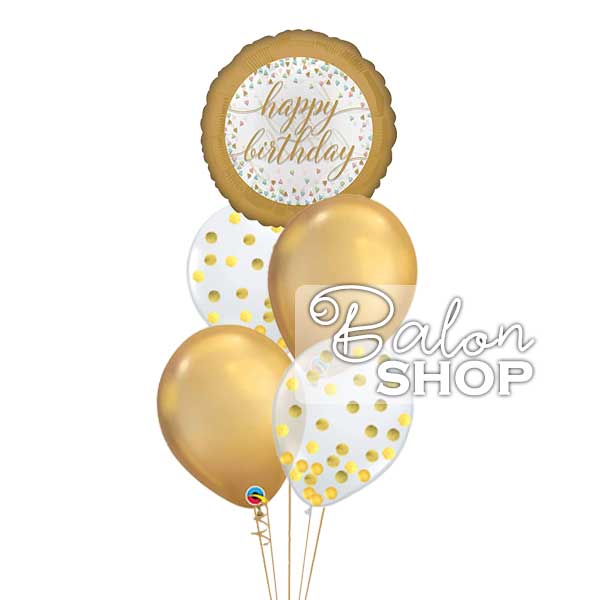 baloni za rodjendan zlatni