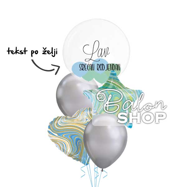 personalizovani buket balona za rodjendan